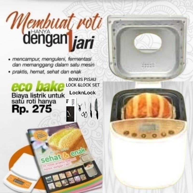 re bread rebread CERAMIC rb 250 Gold Harga promo bisa di cek Alat buat Roti Otomatis Original