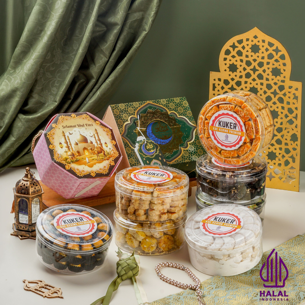 

[Hampers Mulai 50 Ribu]-KUKER/Kue Kering Homemade/HAMPERS TOPLES BULAT ISI 1//Kuker/Nastar/Kastangel