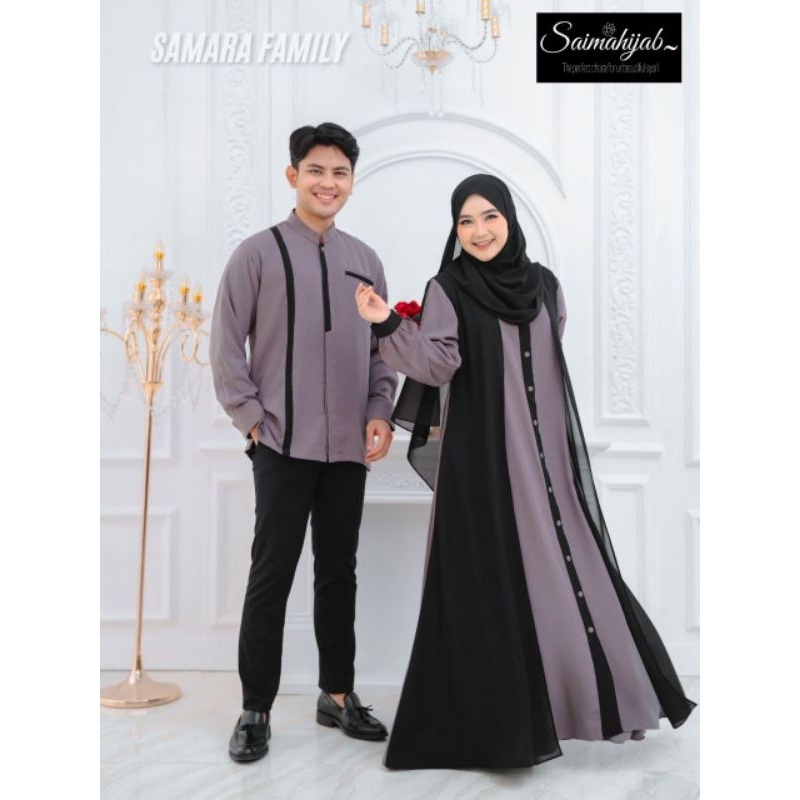 SARIMBIT SAMARA BY SAIMA HIJAB#FAMSET TERBARU SAIMA HIJAB#BAJU BRAND ORI#SERAGAM KELUARGA#BAJU LEBAR
