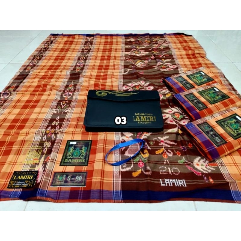 Sarung LAMIRI MS Sutra Motif MGT Kotak Mix
