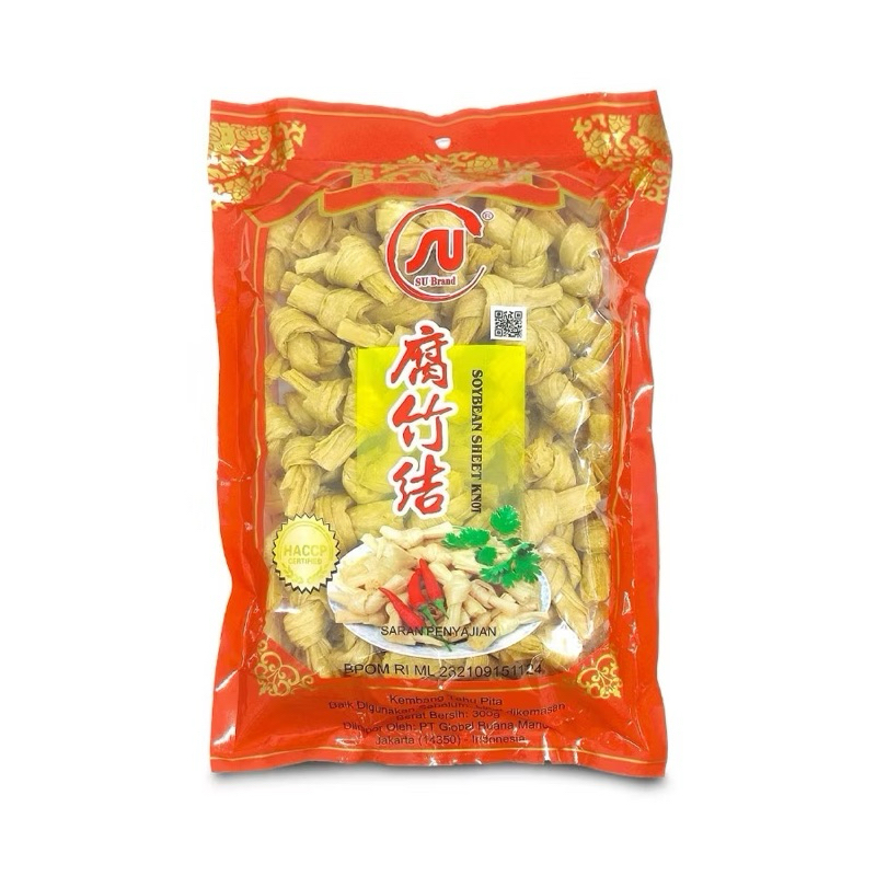 

Soybean Sheet Knot / Kembang Tahu Pita 300 gr / SU Brand