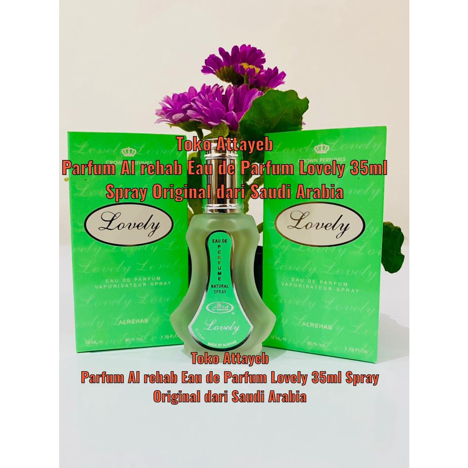 Harga Promo Parfum Al Rehab Lovely 35ml Spray Eau de Parfum Al Rehab Original
