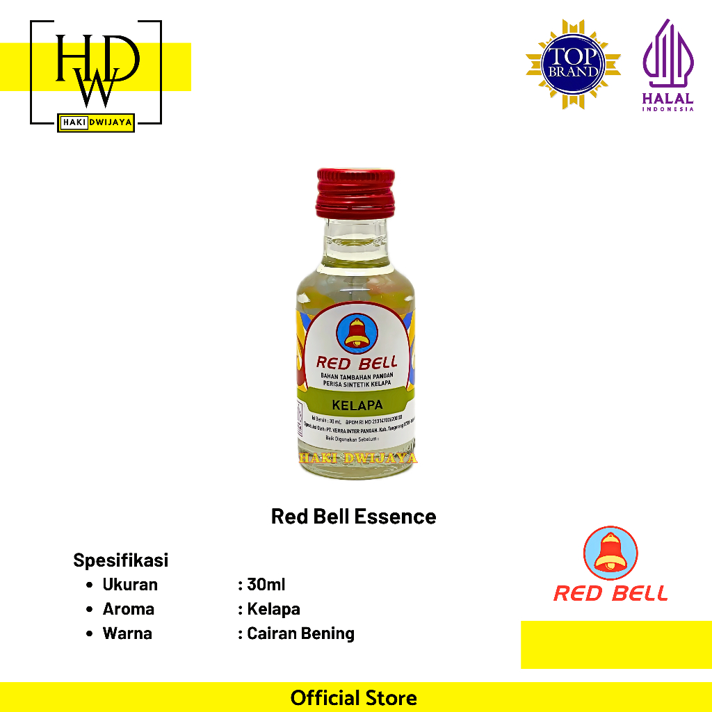 

[30ml] Red Bell Essence Kelapa Botol Kaca