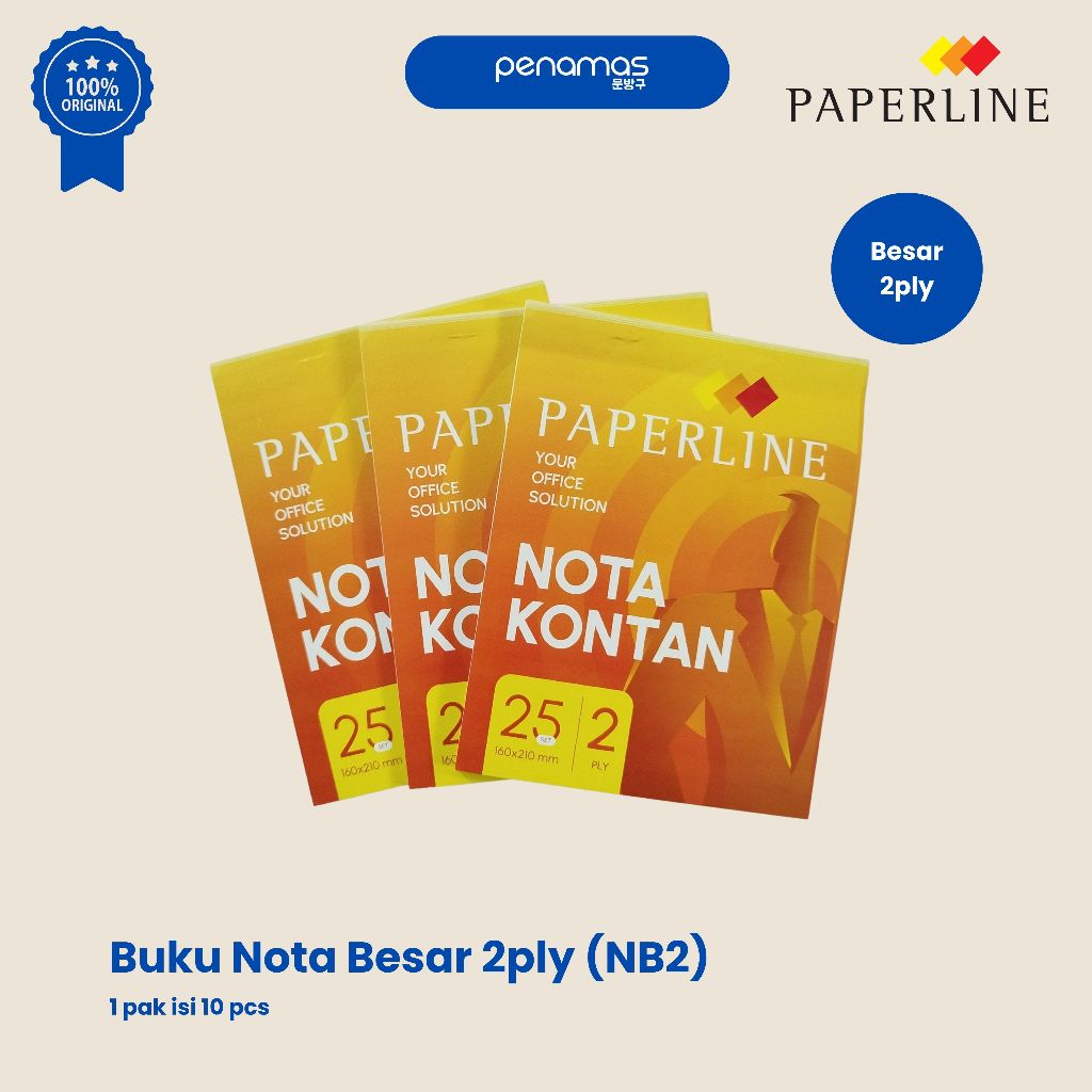

BUKU NOTA 2 PLY BESAR PAPERLINE / PCS