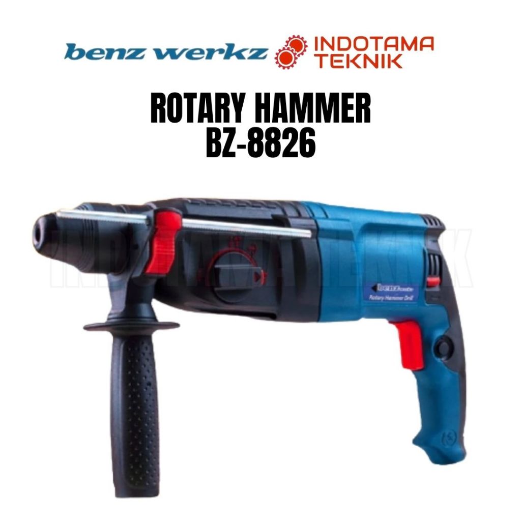 Mesin Bor Tembok Hamer Sds Plus Beton 800Watt / Rotary Hammer Bobok By Benz BZ 8826RE