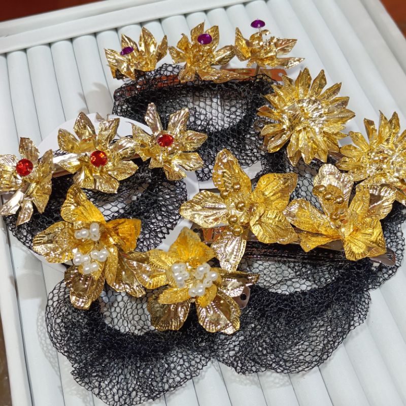 Jepit arnet semanggi / jepit arnet sepuh / jepit harnet bali/ jepit sanggul arnet/ semanggi sanggul 