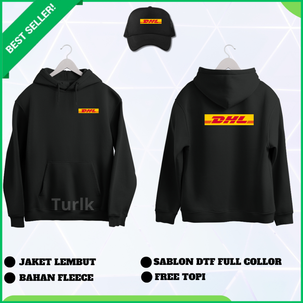 Jaket DHL Jaket Hoodie DHL Custom