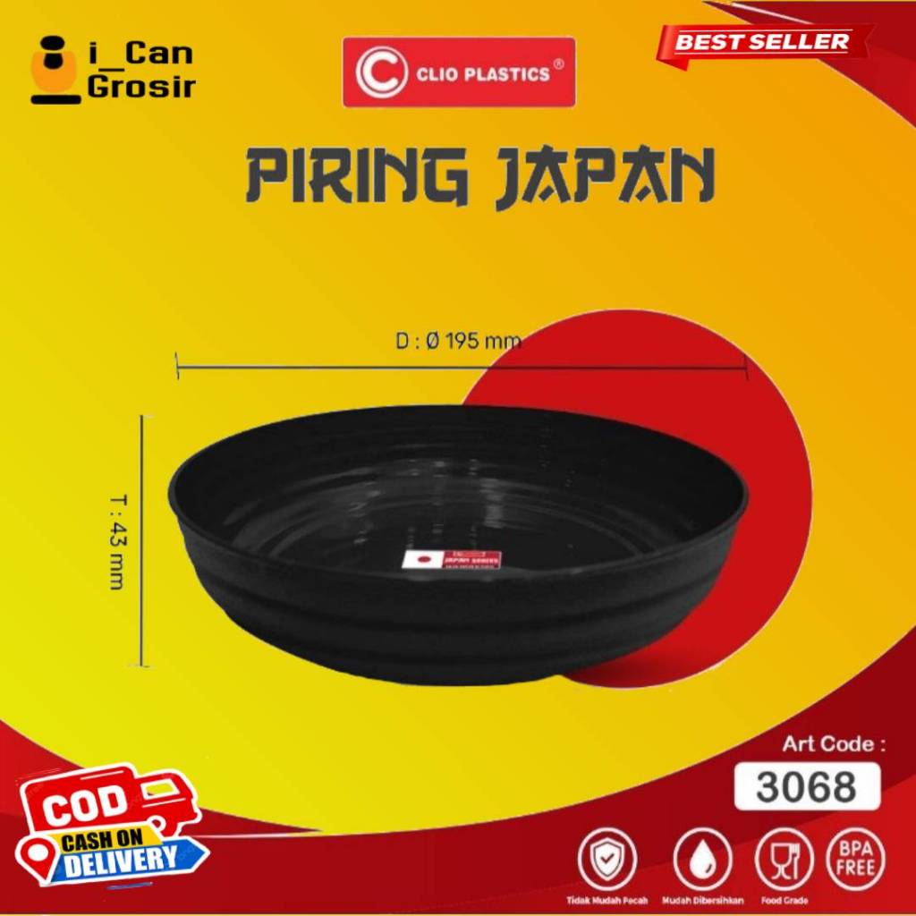 Piring 6PCS SETENGAH LUSIN Ramen/Piring Japan/Piring ulir hitam-1pcs / piring korea dimsum kimchi