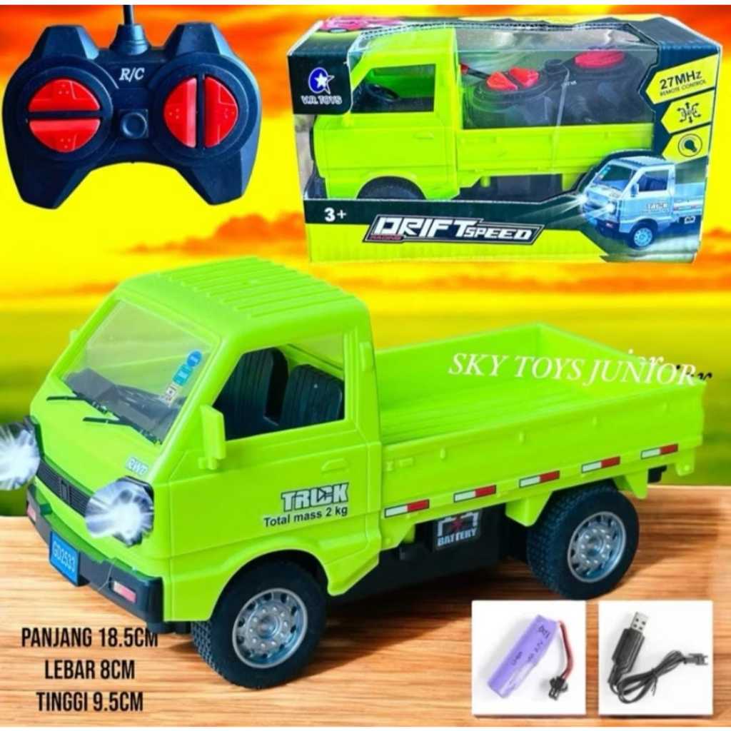 BEST SALE COD MAINAN ANAK REMOTE CONTROL RC PICK UP L300 DRIFT SPEED / MAINAN RC CARGO PICK UP MOBIL