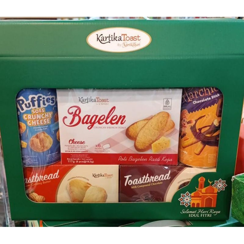 

Hampers Idul Fitri Kartika Toast Isi 5 Pcs / Parcel Lebaran / Gift Box Raya