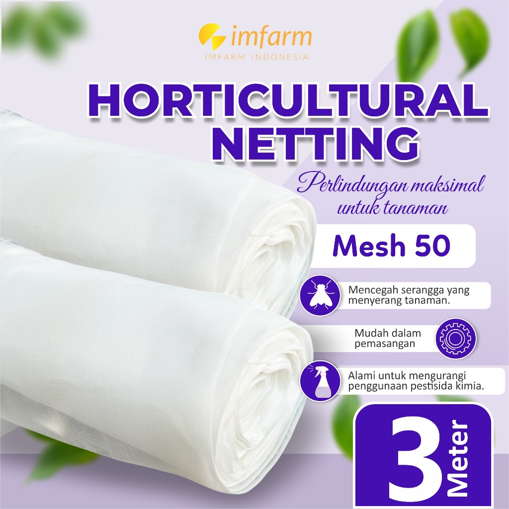 PROMO !! Lebar 3 meter, INSECT net / Kasa ( PUTIH&HIJAU )