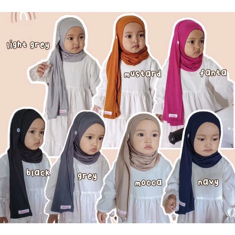 HIJAB ANAK PASHMINA INSTAN KANCING