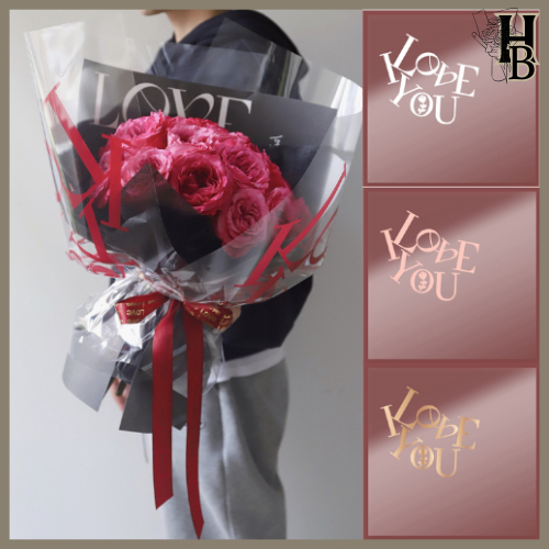 

20 LEMBAR Flower Wrapping Paper Cellophane Bening Kertas Buket Bunga Transparant Waterproof KB59