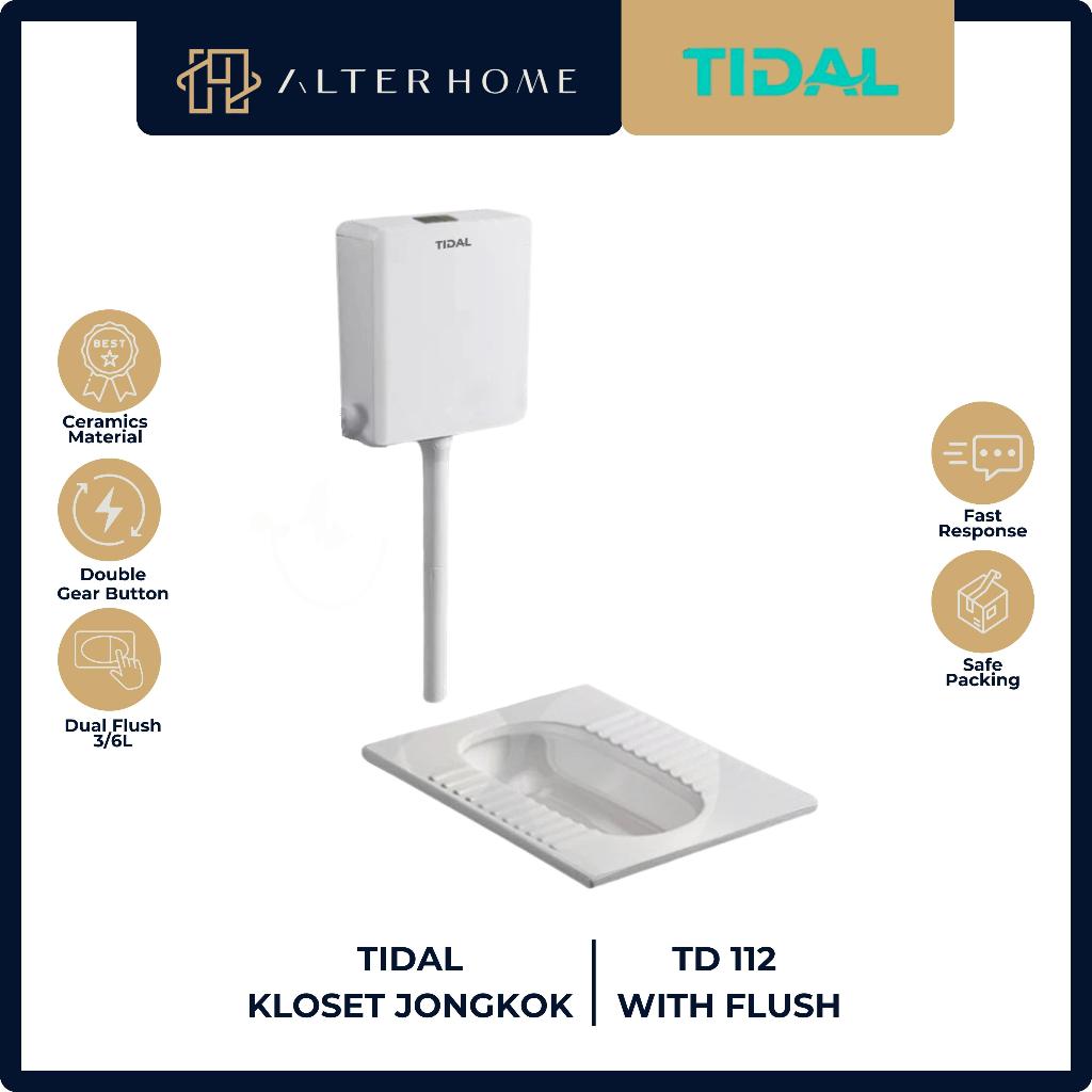 TIDAL TD 112 KLOSET JONGKOK WITH FLUSH / KLOSET JONGKOK FLUSH KOMPLIT SET PUTIH / KLOSET JONGKOK PAK
