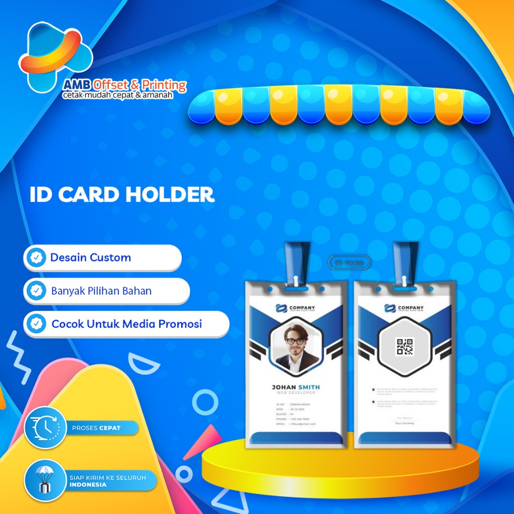 

Plato Tempat Kartu ID Card Holder