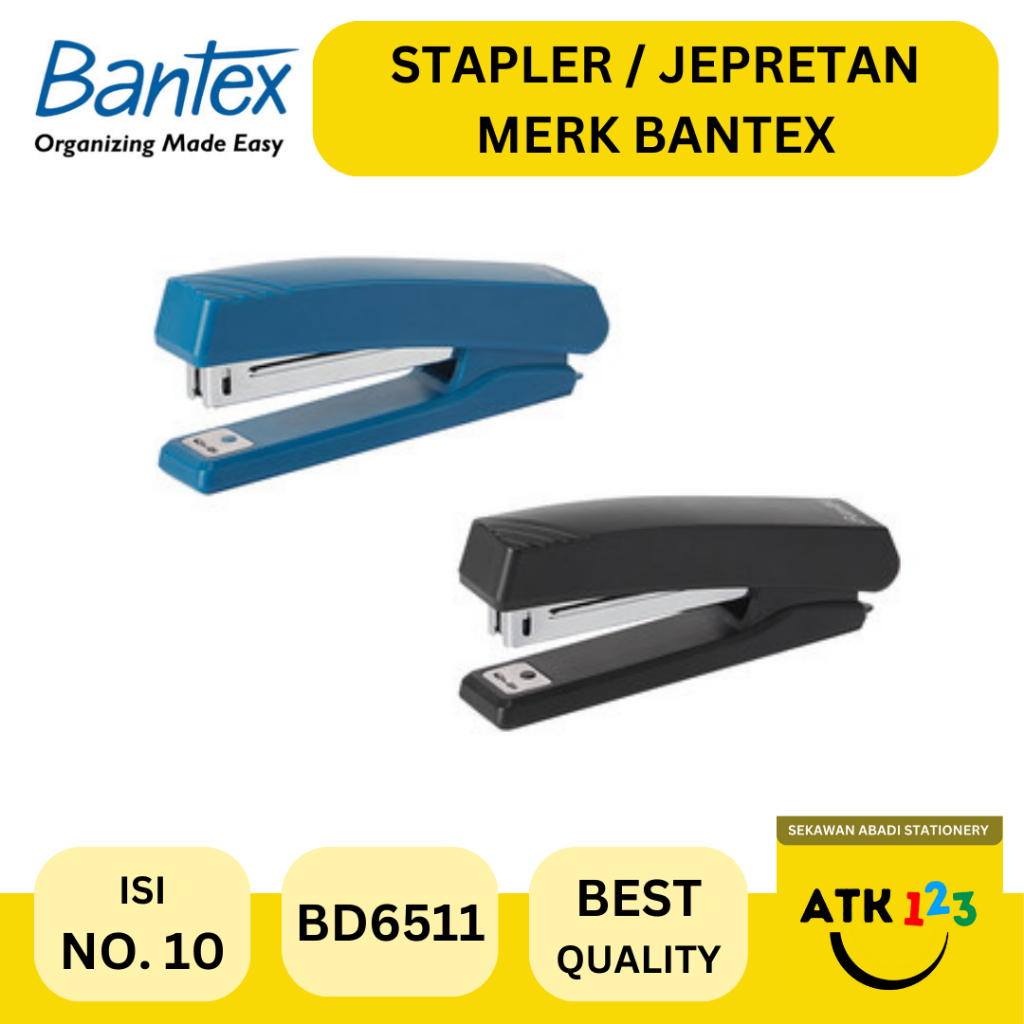 

Bantex Stapler / Alat Staples No. 10 / Hekter Muat 15 Lembar Tahan Lama BD6511