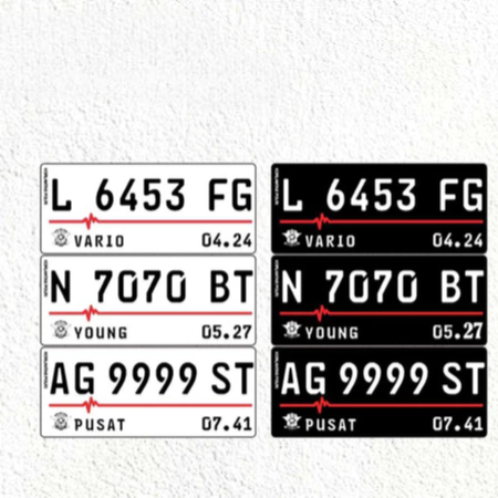 PLAT NOMOR Motor Akrilik Custom SEHARI JADI PLAT MOTOR AKRILIK CUSTOM