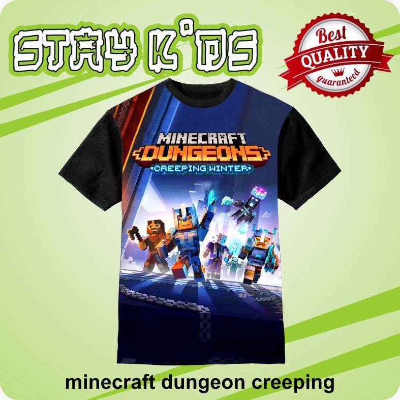 Kaos Anak Minecraft Dungeon Creeping