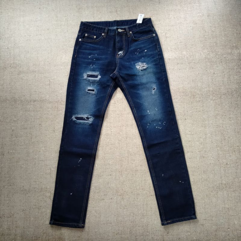 celana jeans ripped painting original 100% _30 (seperti baru)