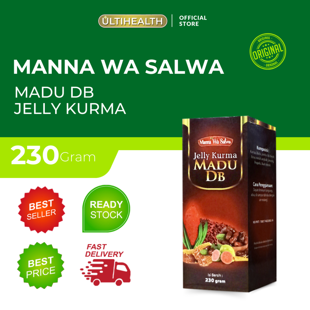 

MANNA WA SALWA - JELLY KURMA MADU DB - ISI 230GR