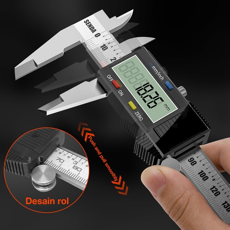 Digital Caliper Meter Jangka Digital 0-150MM Jangka Caliper Sorong Sigmat Digital LCD Screen jangka