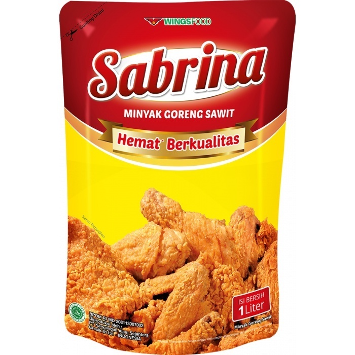 

MINYAK GORENG SABRINA 1L ISI 12 SEKARTON