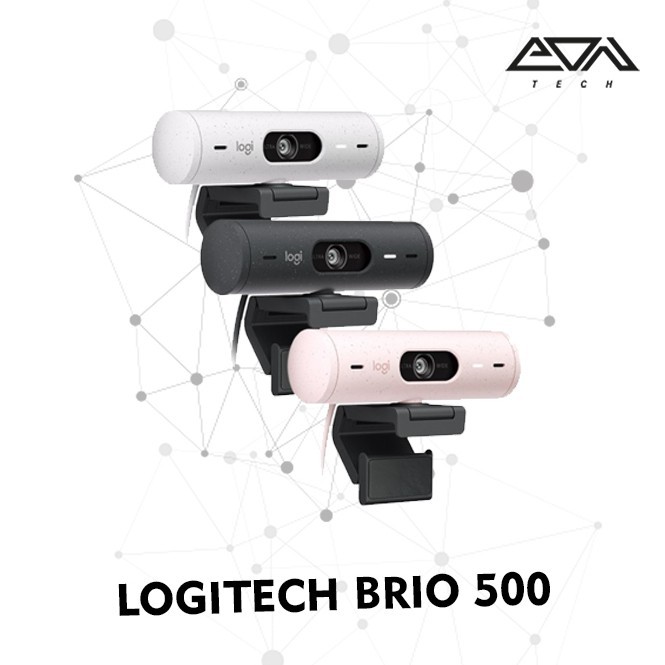 Webcam Logitech Brio 500 (4MP|1080P 30FPS|720P 60FPS )