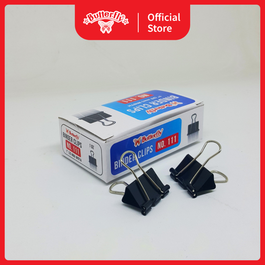 

Butterfly BC No. 111 / Binder Clips 25mm (12 PCS)