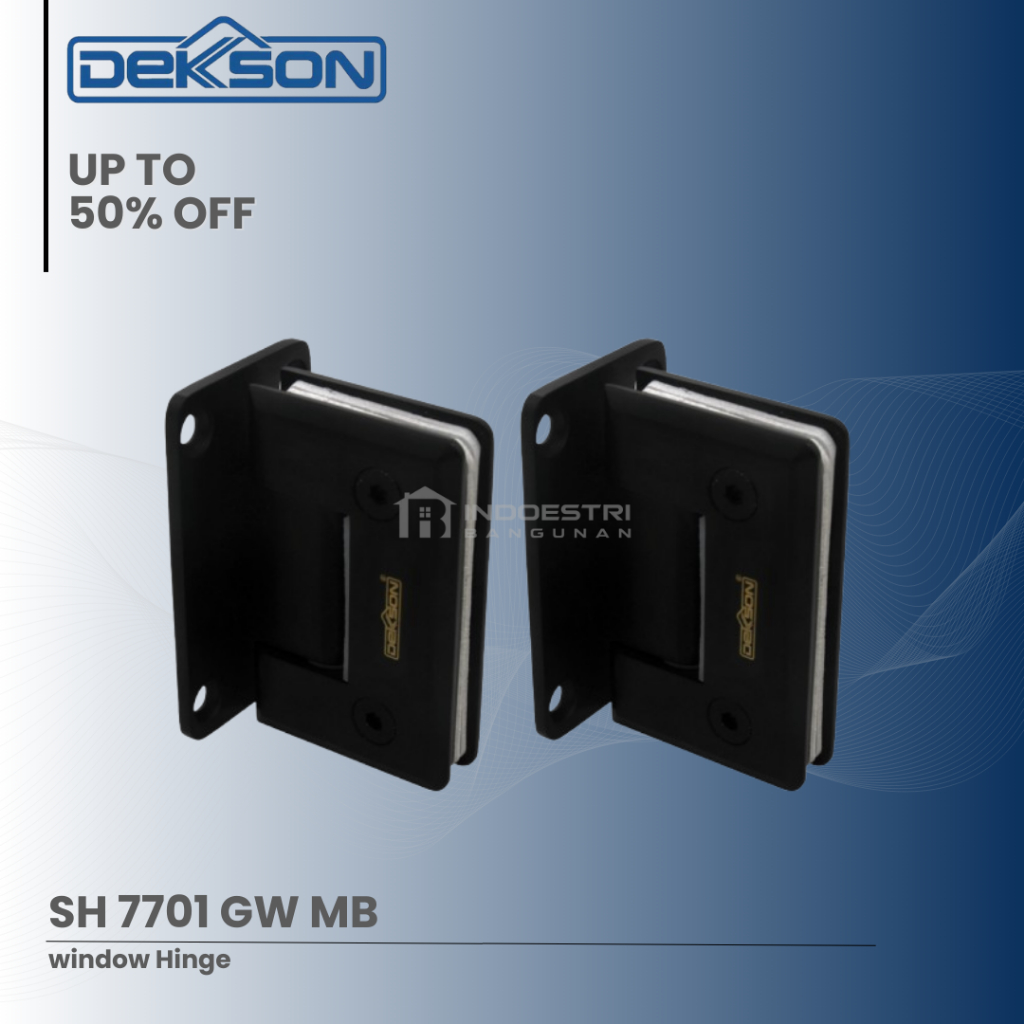 Shower Hinge Dekkson SH 7701 GW Matt Black / Engsel Shower Kaca