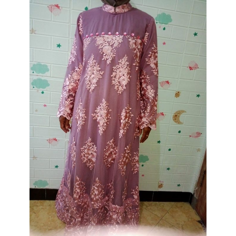 BAJU LEBARAN / BAJU HARI RAYA / DRESS / LONG DRESS / BRUKAT PREMIUM / BAJU IBU-IBU / BAJU WANITA / B