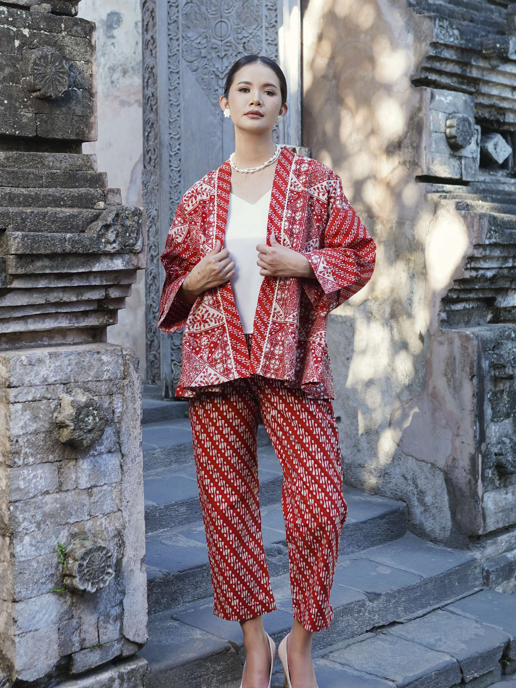 MARGARIA BATIK - Outer Kirana - Dress Rinjani - Outer Batik Tulis Wanita - Atasan Batik Wanita - Cit