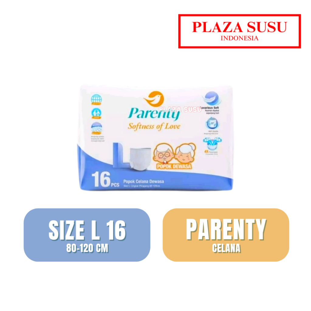 PARENTY PANTS L 16 POPOK CELANA DEWASA ADULT DIAPERS