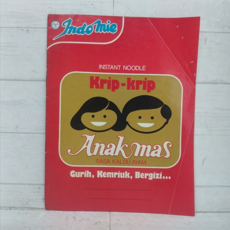 

Buku Tulis Cover Indomie Jadul Krip Krip Anak mas