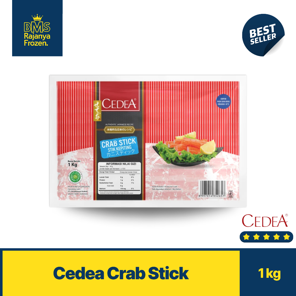 

Cedea Crab Stick 1kg I Olahan Seafood