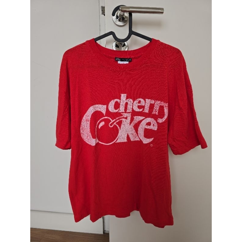 [PRELOVED] Cherry Coke Shirt, kaos coca cola coke, vintage style