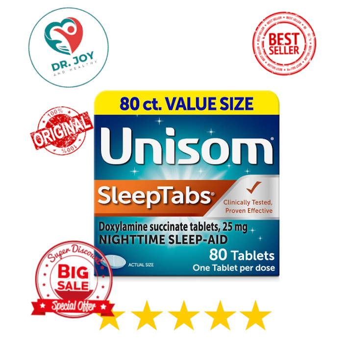 Unisom USA SleepTabs | SleepGels |Nighttime Sleep-aid | Insomnia | Sleep Aid  Doxylamine Succinate