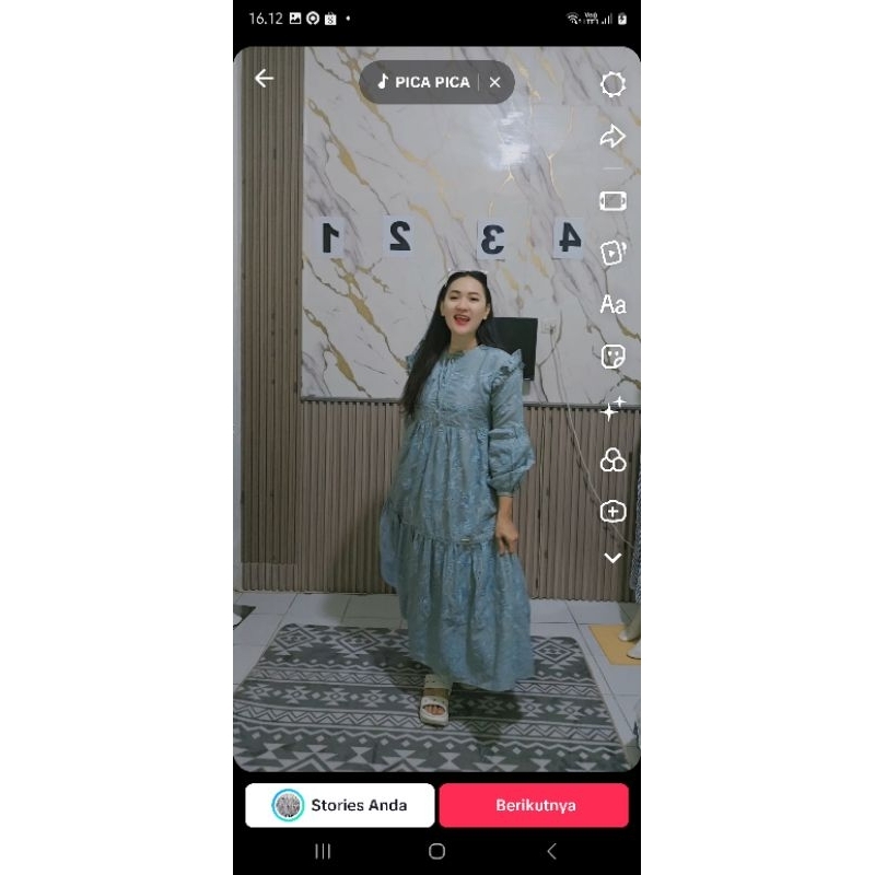 DRESS MIDI SALVINA KATUN BORDIR