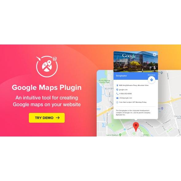 Google Maps – WordPress Map Plugin | Plugin Wordpress | Bonus 1 Plugin | Unlimited Device