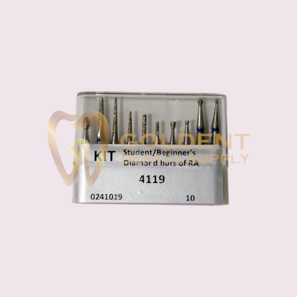 Dental Diamond Bur RA Low Speed Student Kit 1 Set Lowspeed