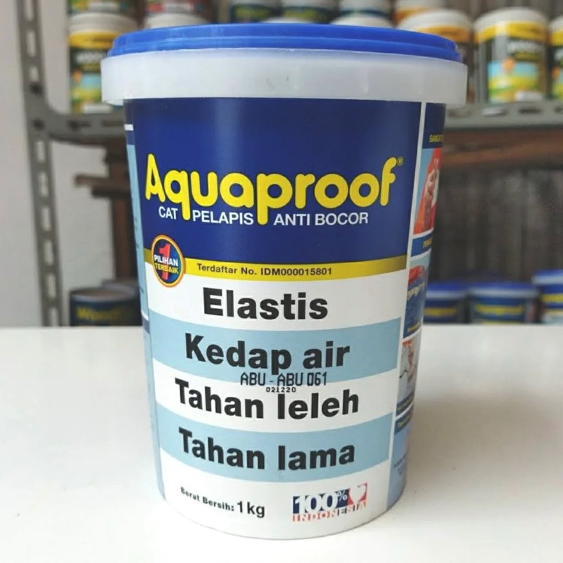 Cat Abu-Abu Hitam Putih Tembok Pelapis Anti Bocor Aquaproof 1 Kg Murah