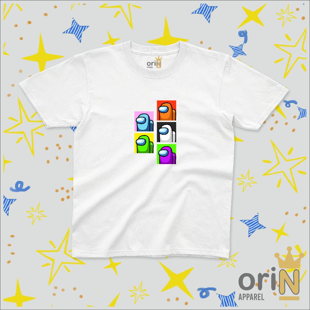 Baju Kaos Anak Laki Laki dan Perempuan Distro AMONG US