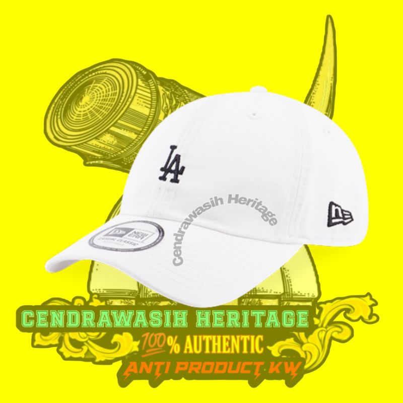 New Era Casual Classic Cap Los Angeles Dodgers Essential Mini Logo White 100% Original