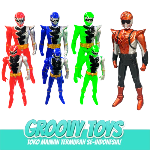 Mainan Robot Power Rangers Baterai Suara Lampu/ Ultraman Besar dan Kecil