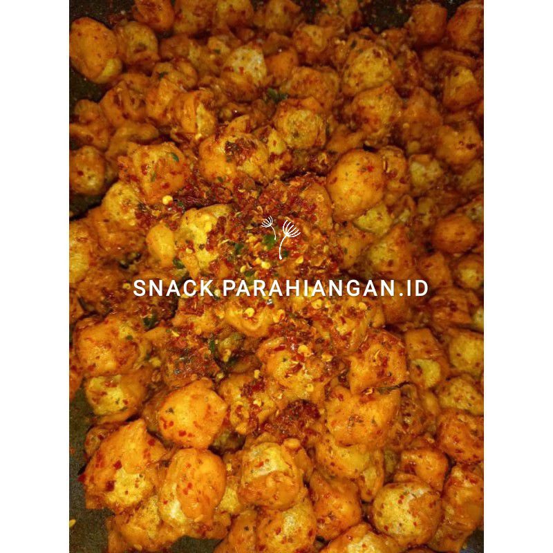 

Siomay mini kering Extra pedas Daun jeruk Netto 500 gram