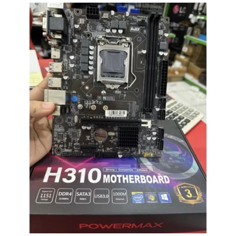 Motherboard POWERMAX H310 ( H310, SOCKET 1151, DDR4, INTEL )