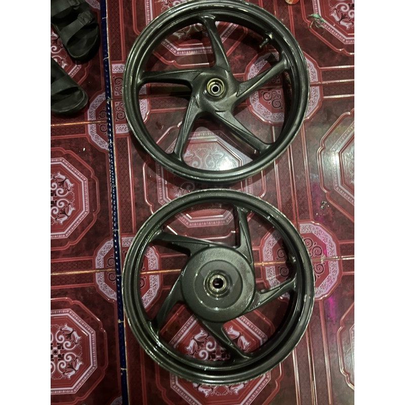 Velg scoopy fi110/vario110led tapak lebar depan uk185 belakang215 pnp beat karbu/beat FI/spasy origi