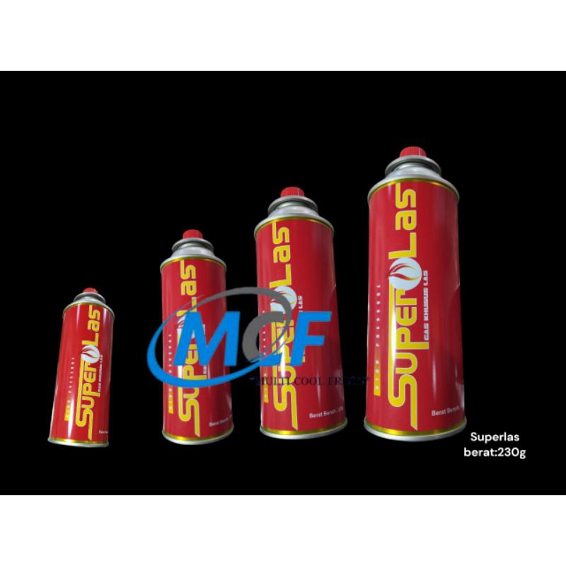 Gas troch las, superlas, Gas portable