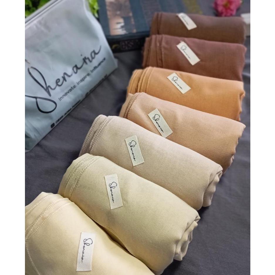 HIJAB SEGI EMPAT PARIS PREMIUM 115 X 115 COKLAT SERIES