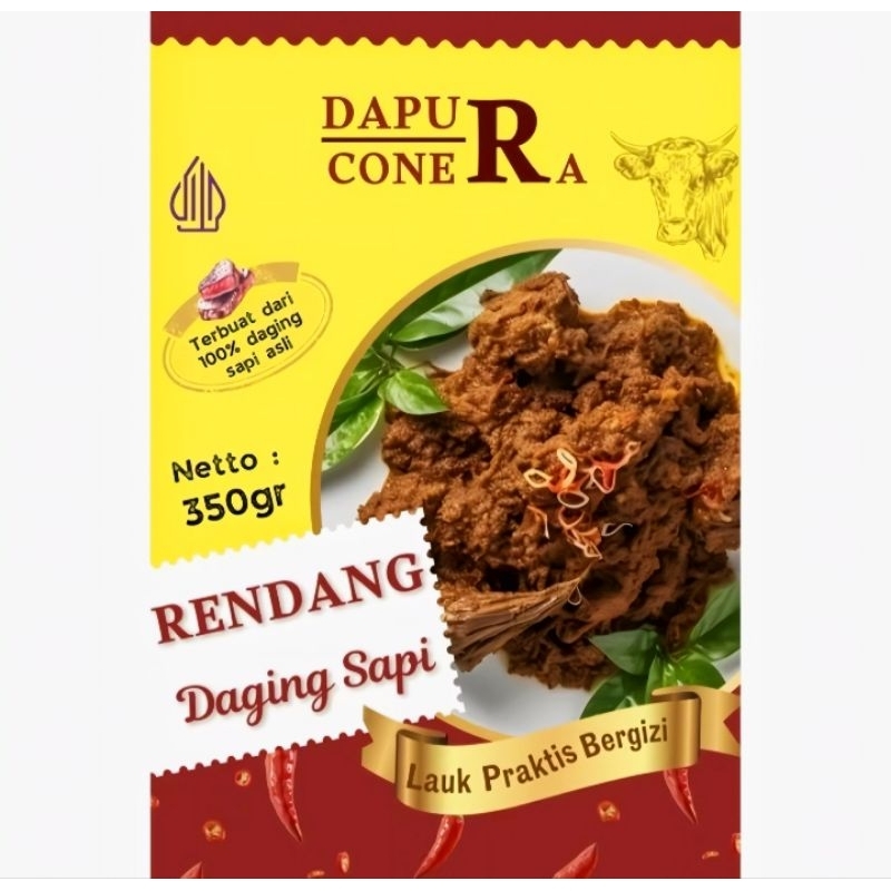 

Rendang Daging Sapi Dapur Conera 350grm - Makanan Siap Saji - Masakan, Food, Frozen, Meat