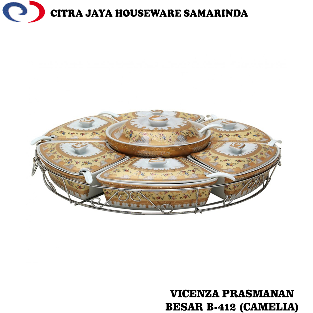 Prasmanan Besar Keramik Vicenza B-412 / BA-412 (Per 1 Set) KHUSUS INSTANT SAMARINDA